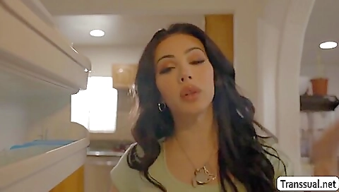 Beautiful brunette milf gets her ass fucked in ass