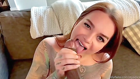 Busty girl with a tattooed ass gets fucked from behind