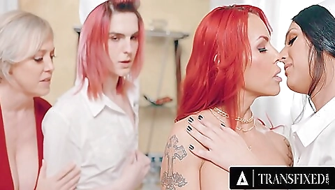 Blonde nurse shows her body for a workout and gets fucked