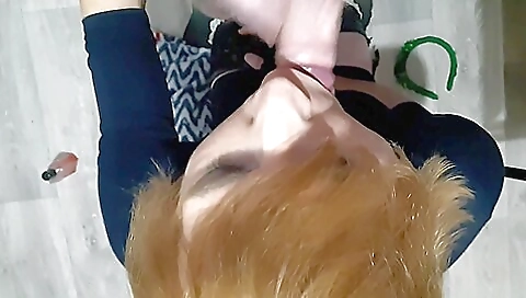 chubby tranny gets a hardcore creampie in her pussy