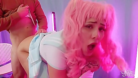 Red-haired slut gets fucked in a hardcore anal movie